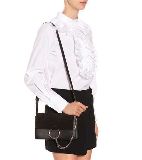 chloe faye bag black replica|chloe faye small shoulder bag.